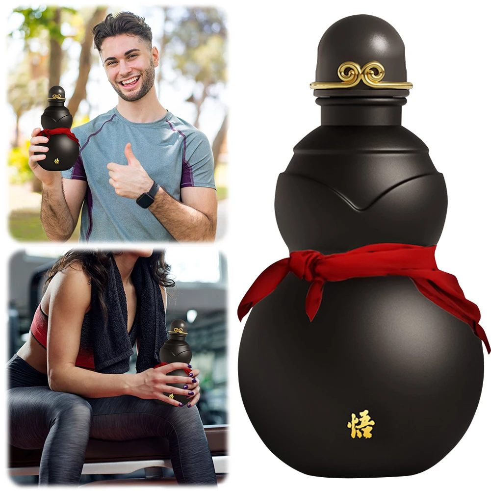 Portable Water Bottle 900ml Gourd Water Bottle Chinese Retro-Inspired Wu Kong Large Capacity Travel Cup For Wu Kong Game Fan