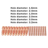 20Pcs Argon Welding TIG Inverter DC Welding Equipment TIG Collet for WP17 WP17F WP17V WP18 WP18F 2
