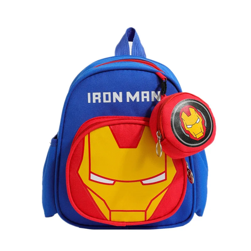 Marvel Cartoon Captain America Boys Cute Backpack Bags for Kids Spine Protective Breathable Backpack Schoolbag Shoulder Bag Gift 6