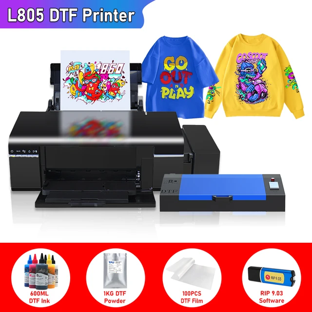 Digital Textile Printer A3 A4 L805 Impresora Dtf A4 Textile For T-Shirt