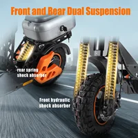 TWOFISH V5 MAX 1500W Scooter électrique adulte 48V 18AH batterie 45 Km/h vitesse 11 pouces tout-terrain pneu double frein à disque e-scooter 5