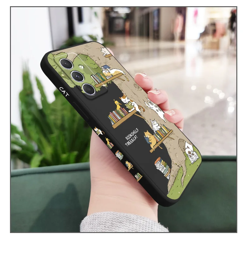 Großer Baum Kätzchen Fall für Samsung A56 A36 A26 A54 A34 A24 A17 A16 A14 A07 A06 A05 A73 A53 A33 A23 A13 A72 A52 A32 A22 A71 A51 5G – Detail 10