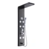 LED Shower Panel Tower System 5-Function Shower Panel Waterfall Tub Spout Horizontal Massage 304 Stainless Steel Panel 1