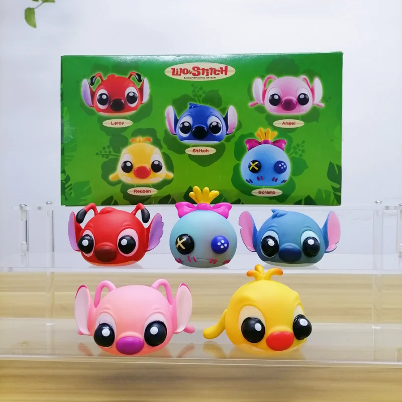 

Disney Stitch Decompress The Toy Stress Relief Toys One Two Squeeze Ornaments Children's Toys for Kids Gift