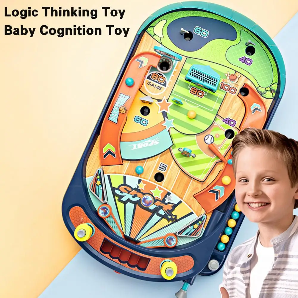 Interactive Children's Pinball Game Fun Family Toy for Logical Thinking Competitive Play Desktop Pinball for Kids for Family