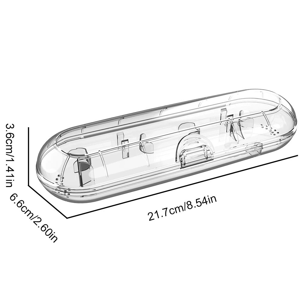 Portable Electric Toothbrush Travel Case Compatible with Philips Sonicare & Oral B Electric Toothbrushes for Travel and Home Use