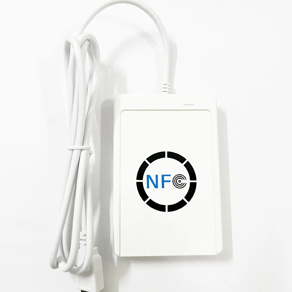 Nfc Reader Usb ACR122U Contactloze Smart Ic Card En Schrijver Rfid Copier Copier Duplicator 5Pcs Uid Verwisselbare Tag Kaart sleutelhanger