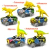 Magic Climbing electric dinosaur car Track Railway Toy Car Set Bend Flexible Race Track Flash Light Car High Quality Toy For Kid 3