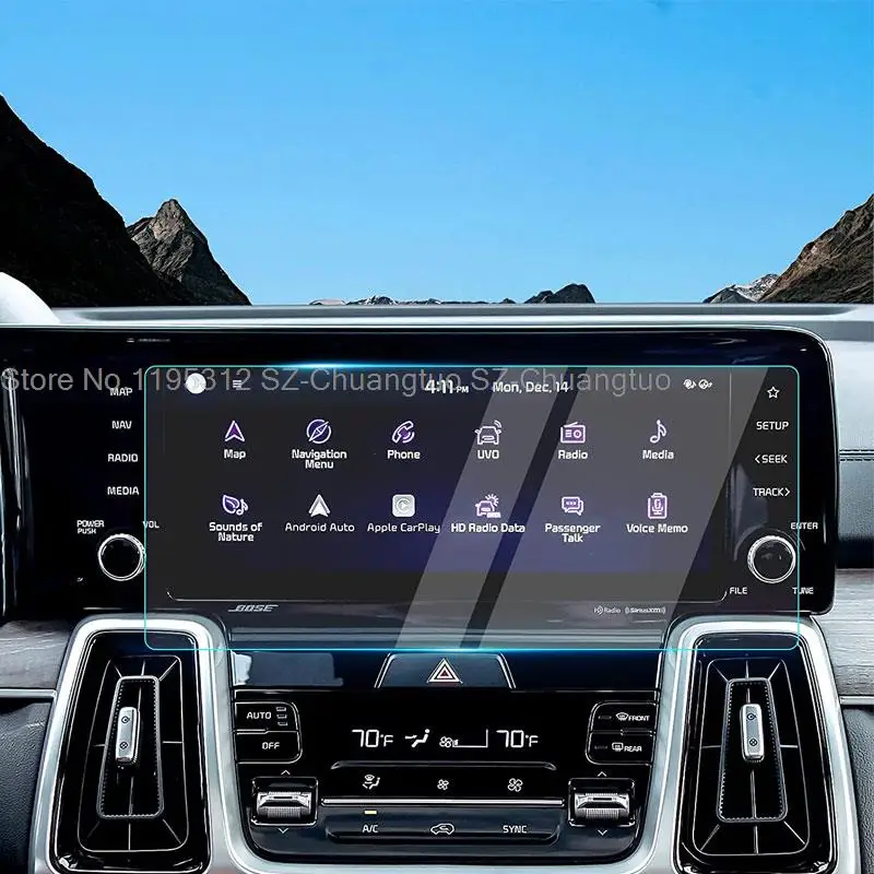 

Пленка из закаленного стекла для Kia Sorento MQ4 2021 2022, защита экрана навигации автомобиля, аксессуары для интерьера автомобиля