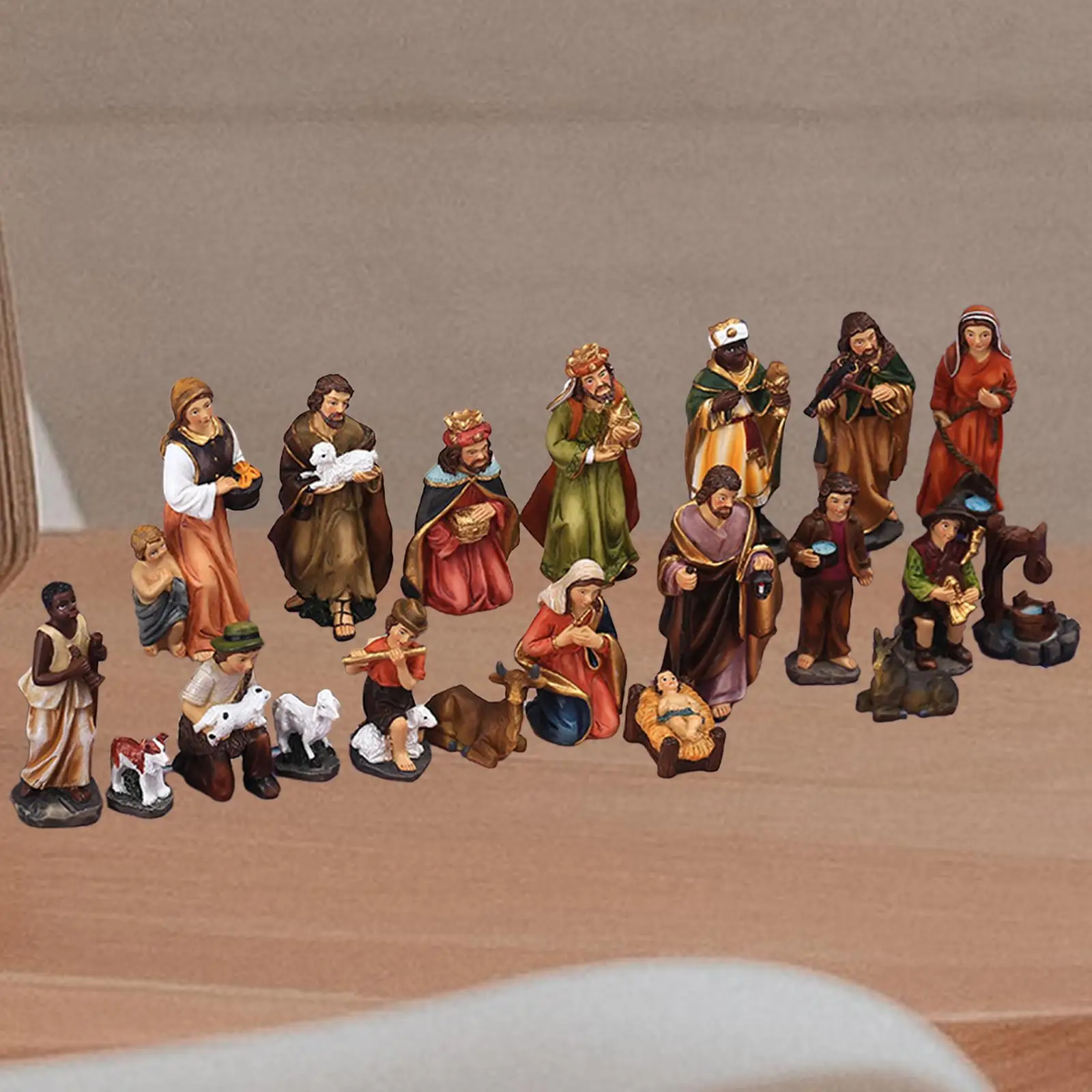 

20 Pieces Nativity Sets for Christmas Collectibles Religious Decor Nativity