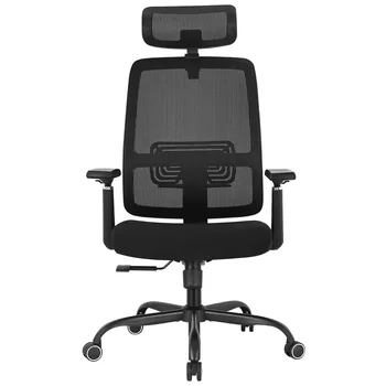 New Mesh Ergonomic Office Computer Desk Chair Flip-up Arms Adjustable Headrests Comfortable Lumbar Support For Home Office 1
