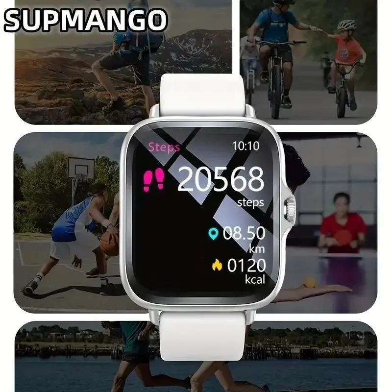 Smart Watch T166X Men and Women Fitness Sports Watch Real Pedometer Full Touch Screen Bluetooth Call Digital