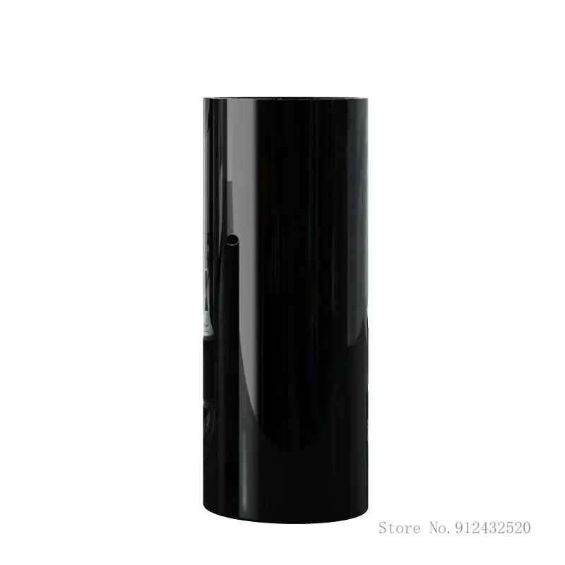 Minimalist style Glass Black/White Flower Arrangement Utensils Home Living Room Art Decoration Straight Tube Hydroponic Vase 1Pc 5