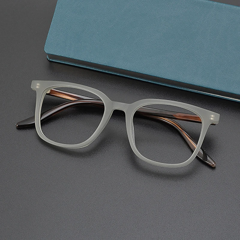 Fashion Vintage Frosted Square Optical Glasses Simple Trendy Unisex Eyeglasses For Women Men Literary Retro Matte Eyewear