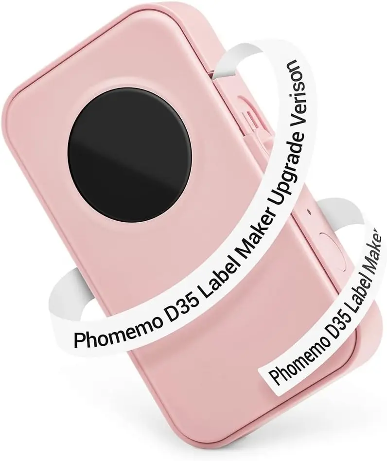 Phomemo Label Makers D35 Laberler Bluetooth Draagbare Sticker Printer Ondersteuning Voorgesneden/Doorlopende Papieren Thuiskantoor Organisatie