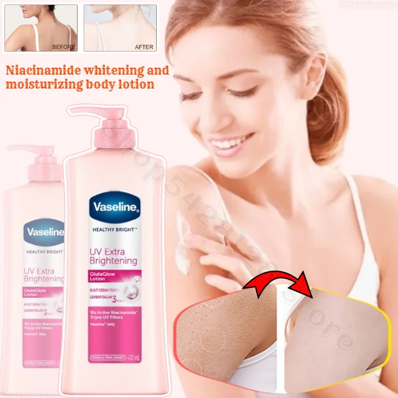 Vaseline Body Lotion Niacinamide Hydrates and Moisturizes, Improves Dry Skin Whitening Body Lotion Evenly Brightens Skin Color skyn future377 whitening and moisturizing chicken skin vaseline body lotion niacinamide brightening skin lotion 200ml