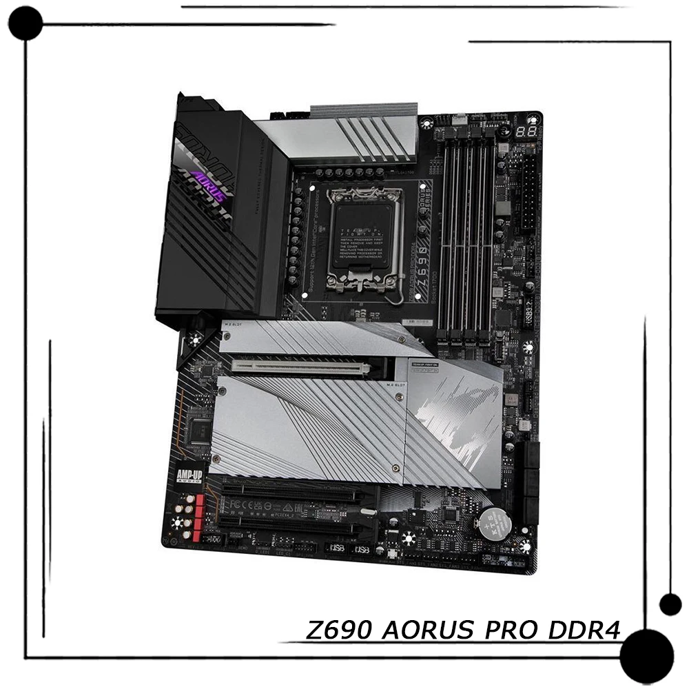 

For Gigabyte Z690 ATX LGA1700 Support 12th CPU 128GB Desktop Motherboard Z690 AORUS PRO DDR4
