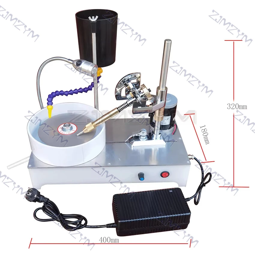 2800RPM Gemstone Grinding Faceting Machine Faceted Jewelry Polishing Machine Polisher Flat Grinder Lapidary 120W electric polisher jewelry polisher