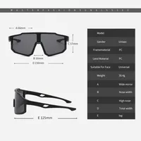 Lunettes de cyclisme pour hommes, lunettes de soleil de cyclisme UV400, lunettes de vélo, lunettes de soleil de plein air, lunettes de soleil pour hommes 6