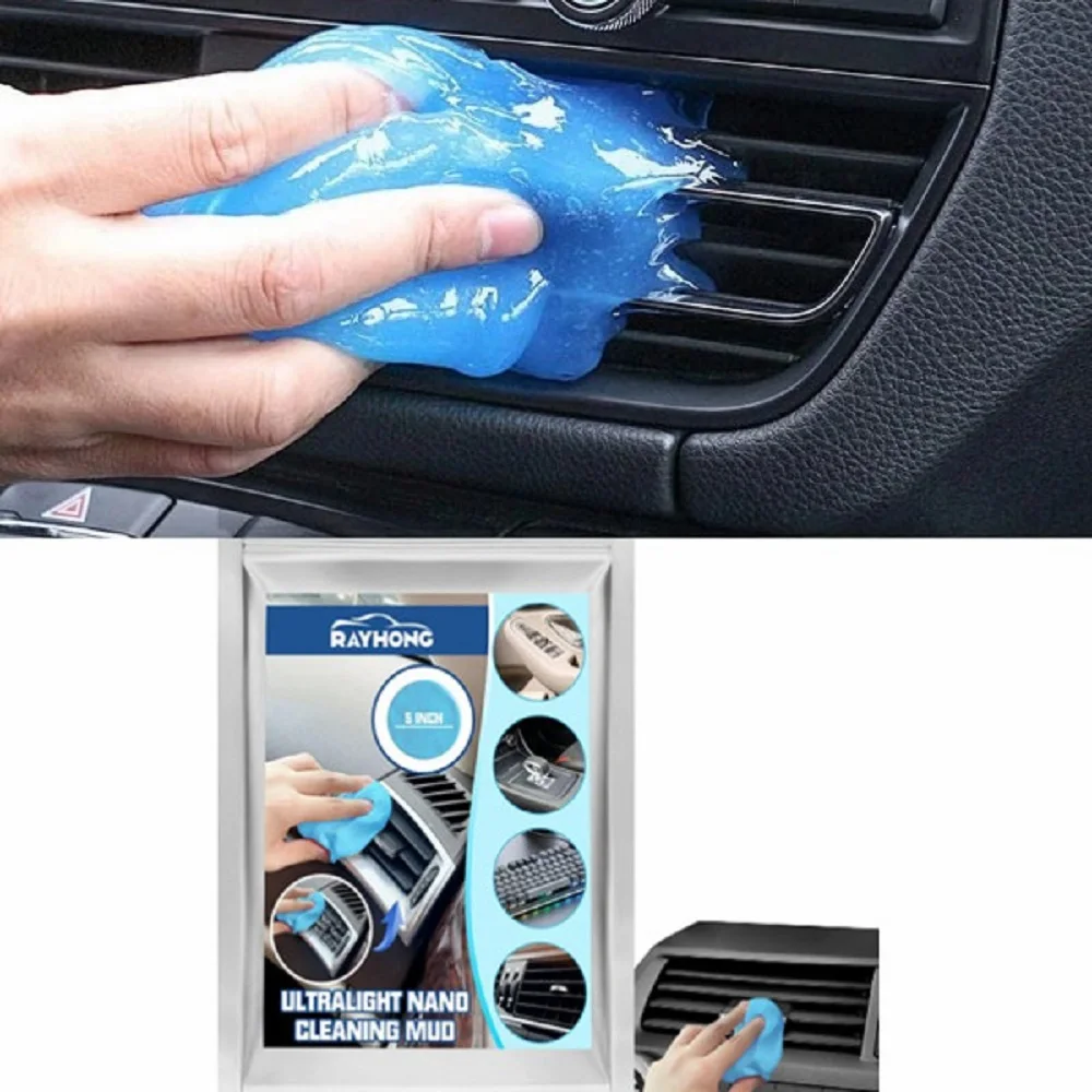 CarDustCleaningMudGlueCarInteriorAirVentDashboardCleaning