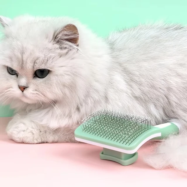 1pcs Pet Hair Removal Comb Undercoat Hair Removal Slicker Brush For Dog And Cat Grooming Tool 4