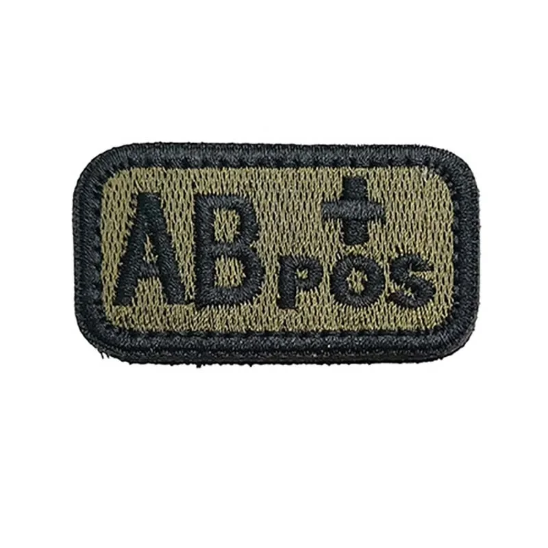 2,5*5CM, A B AB O POS-NEG Blutgruppe Abzeichen Stoff Applikation Stickerei Klettverschluss Patches, militärischer taktischer Aufnäher auf Rucksack – Detail 9