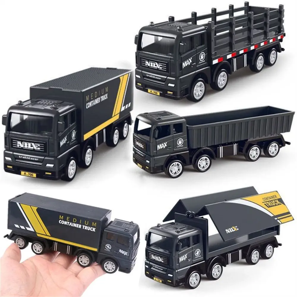 Kids Car Model Toys For Boy Gift Engineering Truck Pull Back Simulation Transporter Container Freight Vehicle Educational Toys kids car model toys for boy gift engineering truck pull back simulation transporter container freight vehicle educational toys