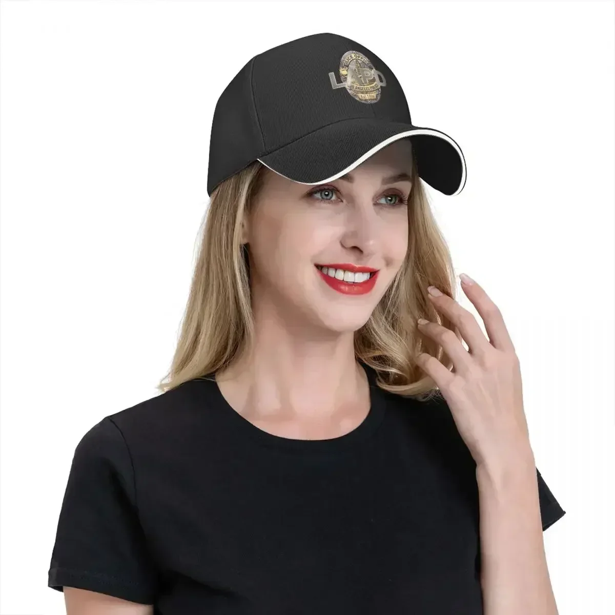 POLICE OFFICER LAPD Baseball Caps Snapback Fashion Baseball Hats Breathable Casual Outdoor Unisex Polychromatic Customizable 5
