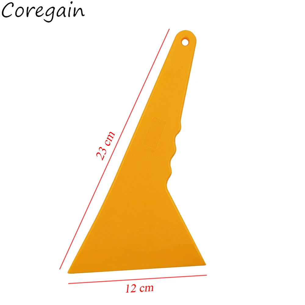 PP Plastic Car Sticker Tools Oblique Mouth Triangular Film Scraper 23*12cm Edge Cleaning Tool Triangle Bubble Squeegee car wrapping tools vinyl squeegee window tinting squeegee automotive film tools