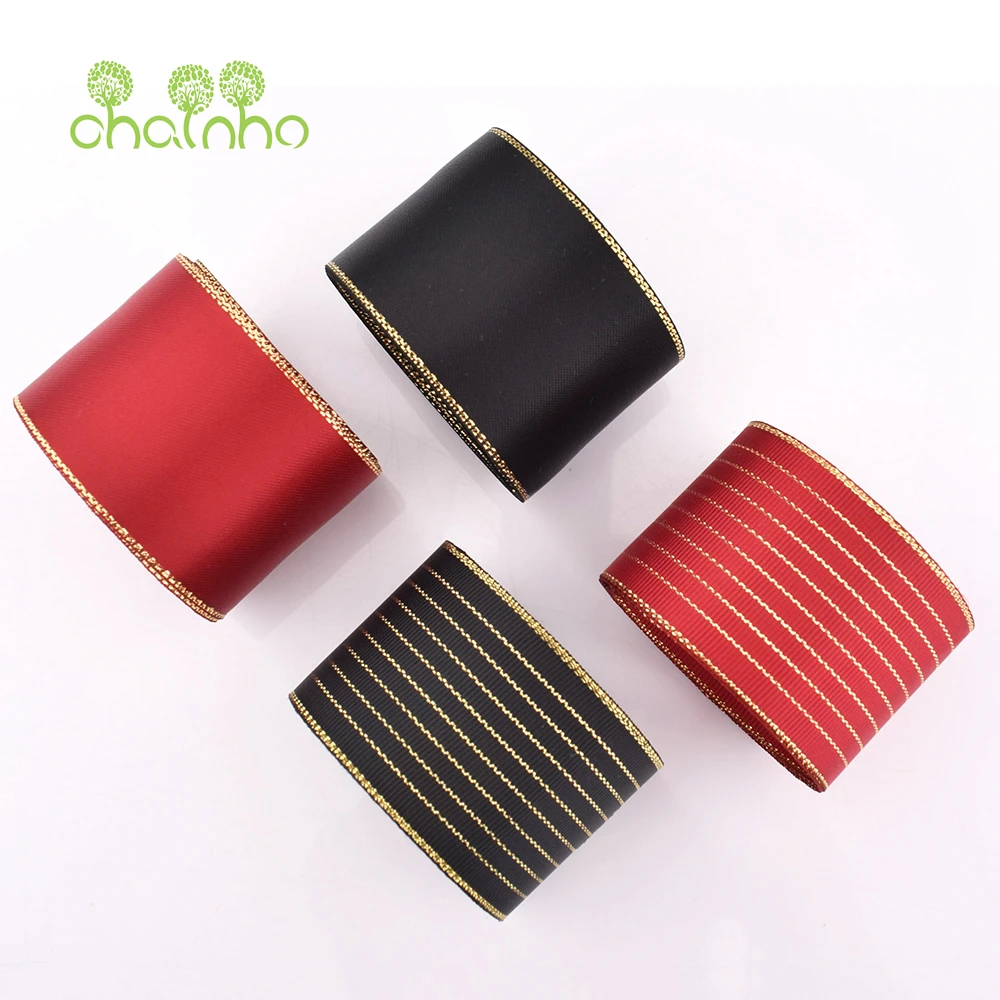 High Quality,Mixed Gold Thread Bronzing Ribbon Set For DIY Handmade Gift Craft Packing,Hair Ornament,Decorative Badge Accessory