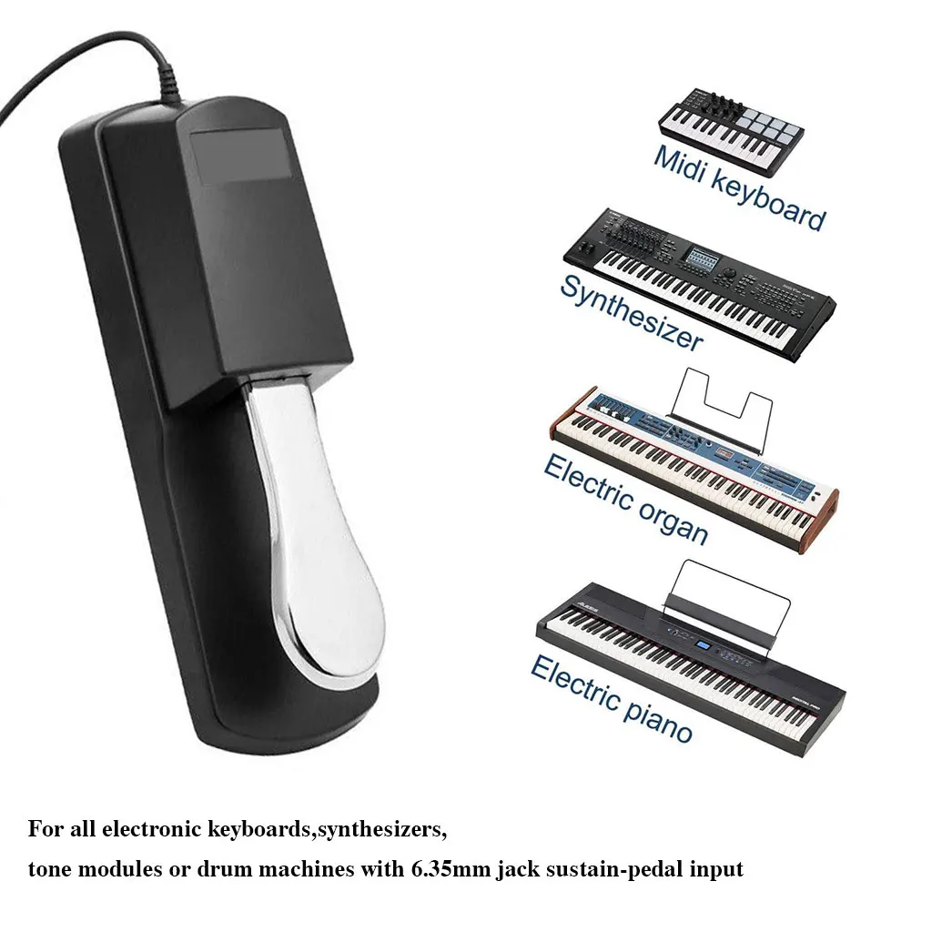 Pédale de sustain pour piano électronique, prise 6.35mm