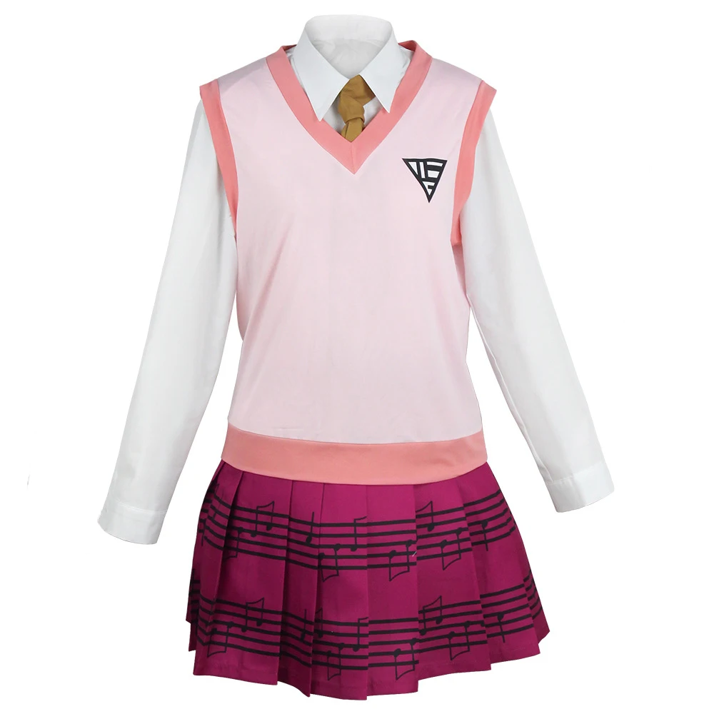 Danganronpa 2: Kaede Akamatsu | School Uniform Cosplay Costume Set 27 Danganronpa 2 Kaede Akamatsu School Uniform Cosplay Costume