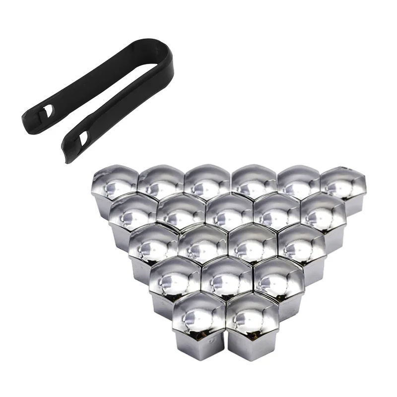 Car Wheel Nut Caps Anti-Rust Auto Hub Screw Cover Tyre Exterior Decoration 20Pcs For Audi Volkswagen VW 17/19MM wheel nut bolt covers