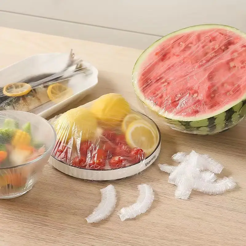 Food Cover Fresh Keeping Bags Plastic Food Storage Bags Plastic Wrap Plastic Food Cover Food Storage Bags Disposable Food Cover Plastic Packaging Bags Disposable Food Cover Saran Wrap Plastic Bag Food Grade Fruit Vegetable Storage Bag Elastic Plastic Kitchen Fresh Keeping