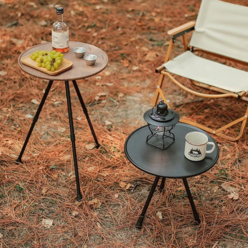 

Hot New Outdoor Aluminum Alloy Folding Round Table Camping Self-Driving Travel Equipment Portable Liftable Table