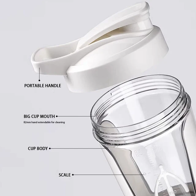 450ml Electric Automatic Mixing Cup Portable Whey Protein Shaker Bottle USD Rechargeable Fully Automatic Stirring Cup For Home 5