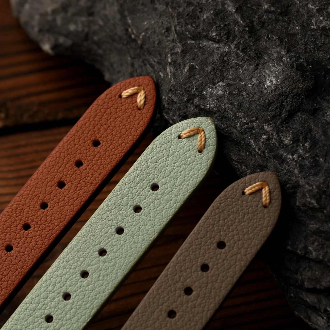 Handmade Retro Sheepskin Leather Watch Strap, Soft Genuine Leather