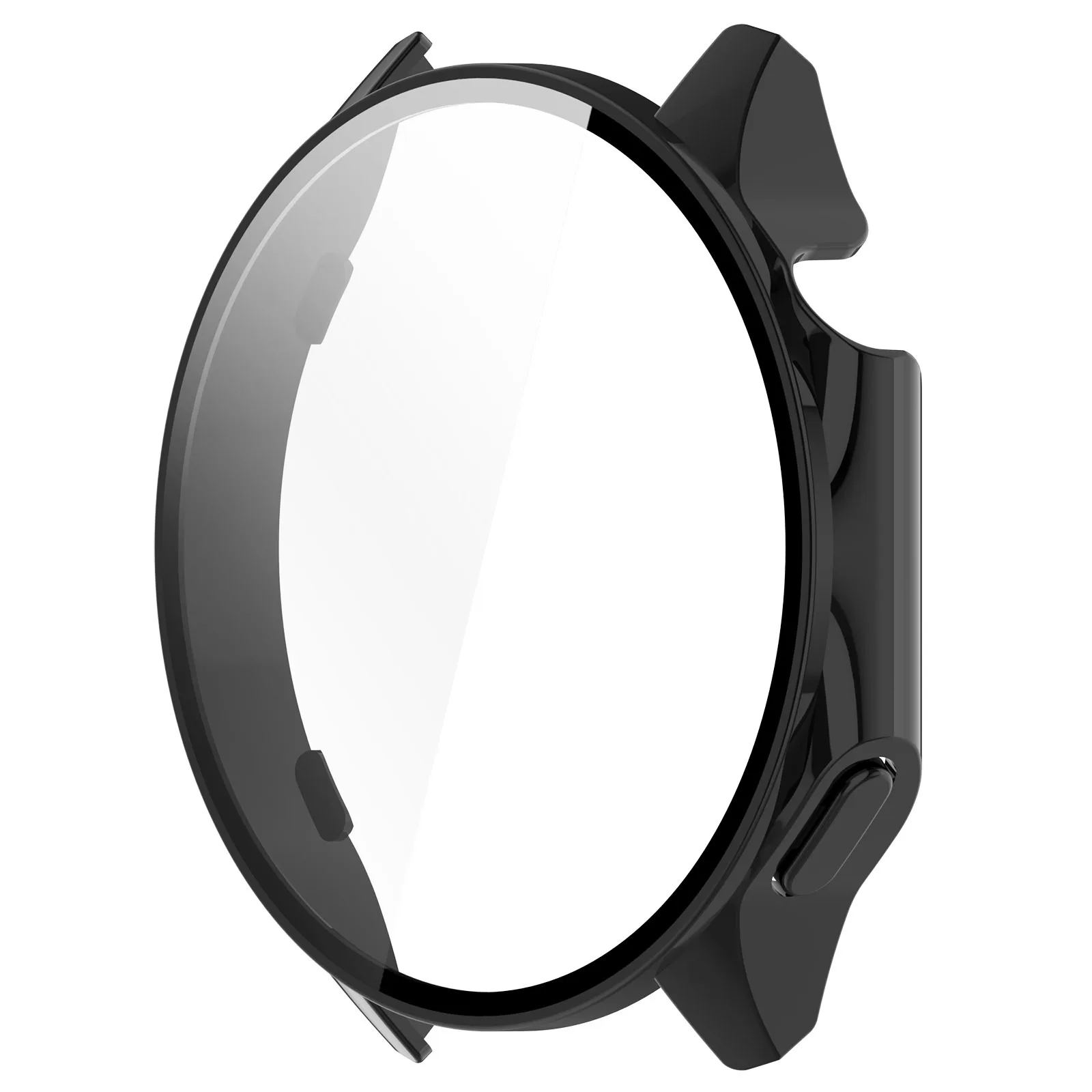 Ultra-Durable Hard Shell Glass Screen Protector Frame Case - Premium Smartwatch Bumper Cover