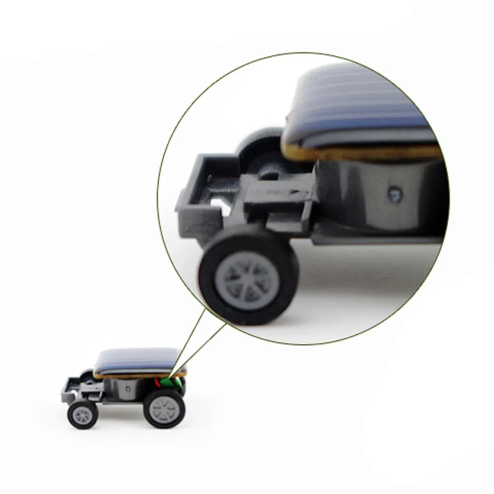 Solar Car Toy Solar Power Mini Sports Car Smaller Solar Power Project Car Mini Educational Gadget Kids Gift Funny Racer
