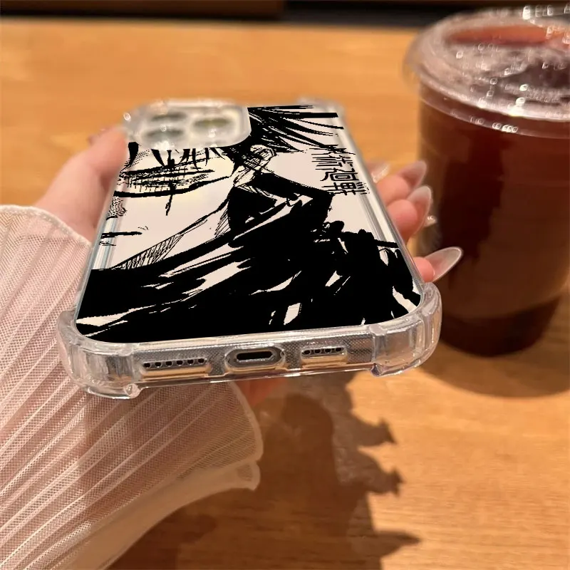 Jujutsu Kaisen Gojo Satoru Clear Shockproof Phone Case