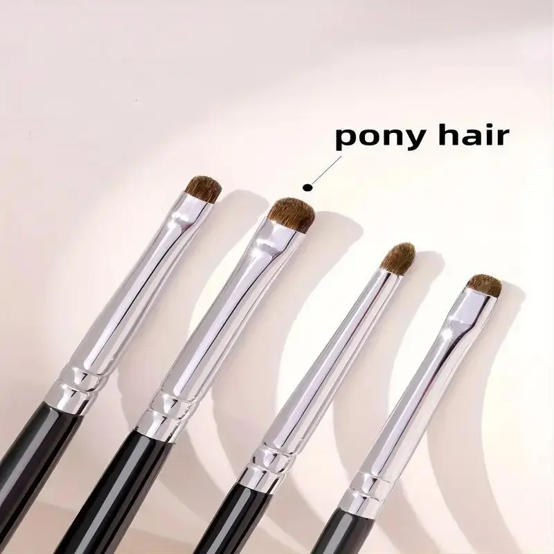 4Pcs Eye Smudge Brush, Fine Soft Makeup Tool, Eyeshadow Brush Set Eyeliner Brush For Blending Eyeshadow Eyeliner, Ideal 4