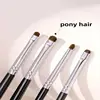 4Pcs Eye Smudge Brush, Fine Soft Makeup Tool, Eyeshadow Brush Set Eyeliner Brush For Blending Eyeshadow Eyeliner, Ideal 4