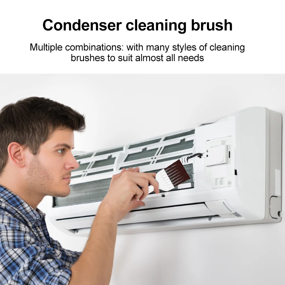 Univers Air Conditioning Fin Comb Plastic/Stainless Steel Condenser Radiator Fin Brush Fin Comb Kits Repair Cleaning Tools
