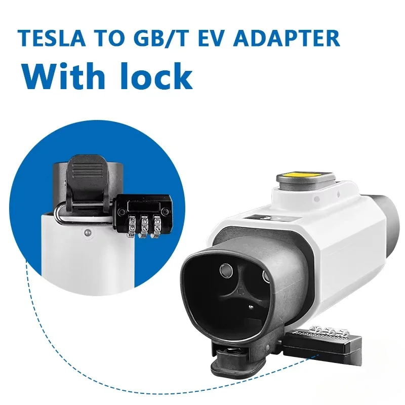 EV Adapter 32A Tesla To GBT EVSE Adapter 250V Charging Connector Fit all GBT Standard Cars