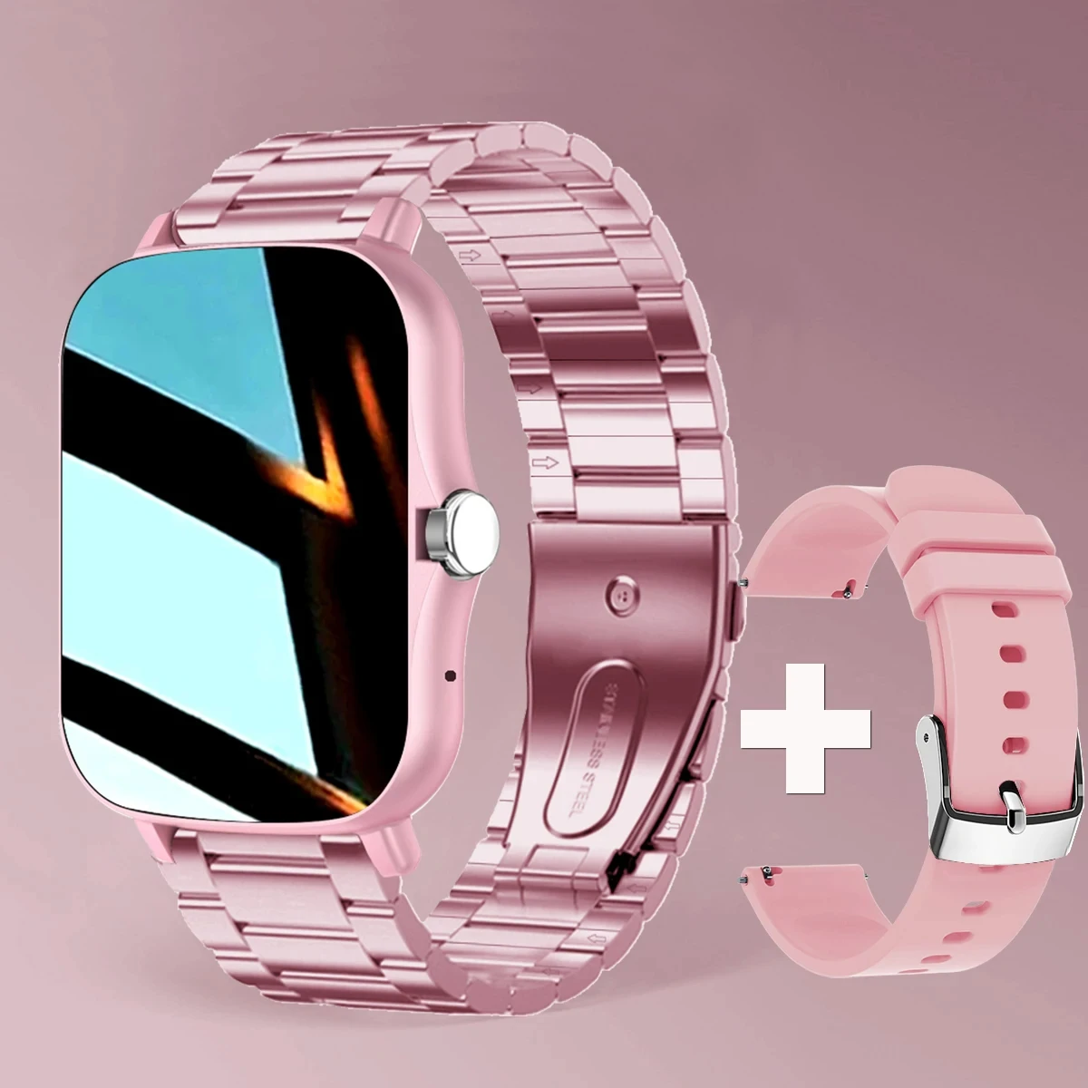 Pink steel strip