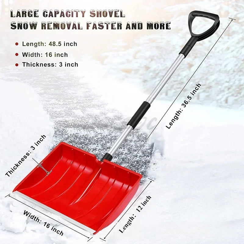 Horticultural Outdoor Snow Removal Plastic Grain Storage Shovel Removable Snow Pushing Manual Shovel Agricultural Tools 2