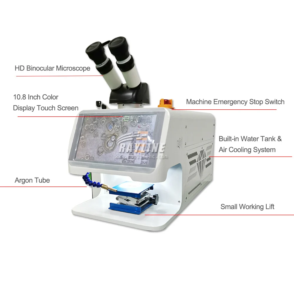 200W Mini Jewelry Laser Welding Machine 13.6 Inch Screen Fiber Laser Spot welder for Weld Metal/Gold/Sliver/ LASER MACHIN 3