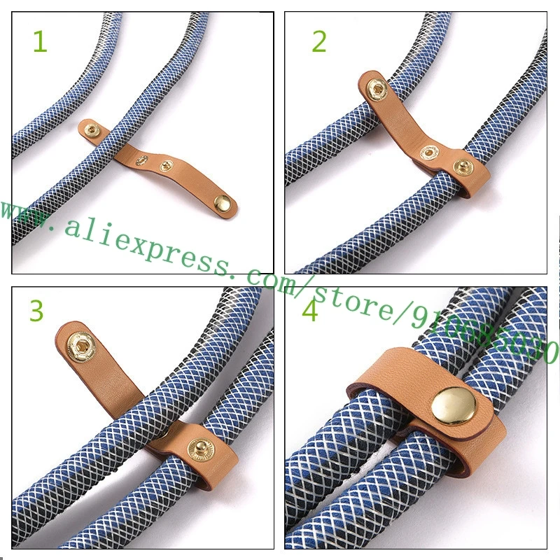 Designer Handbag Handle Strap Fastening Loop Ring Binder Vegetable Tanned Calf Leather Button Buckle Parts Accessories