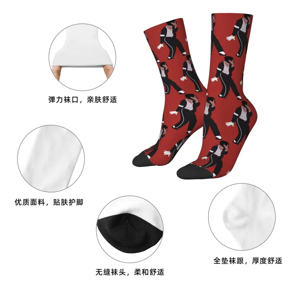 Michael 1984 Grammys Jackson Pop Art Portrait Socks Harajuku Stockings All Season Long Socks Accessories for Unisex Gifts