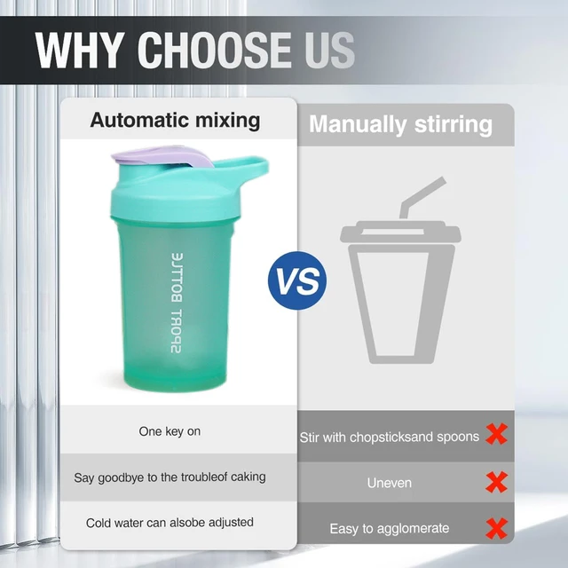 300ml Best Shaker Cup, Protein Sports Shaker Cup Tritan Material, with Plastic Ball Drink Cup Suitable for Sports and Fitness 5